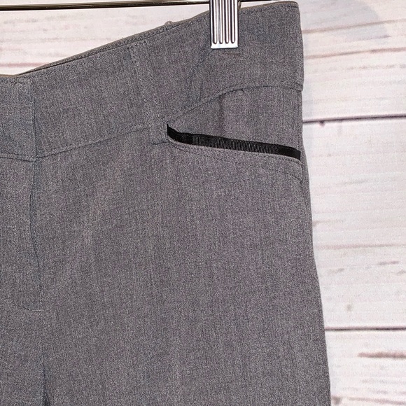Women slacks grey with black trim Pants - Picture 2 of 5